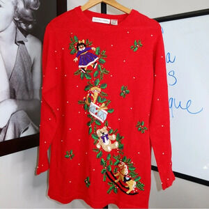 Vintage Victoria Jones Women’s Ugly Christmas Sweater S